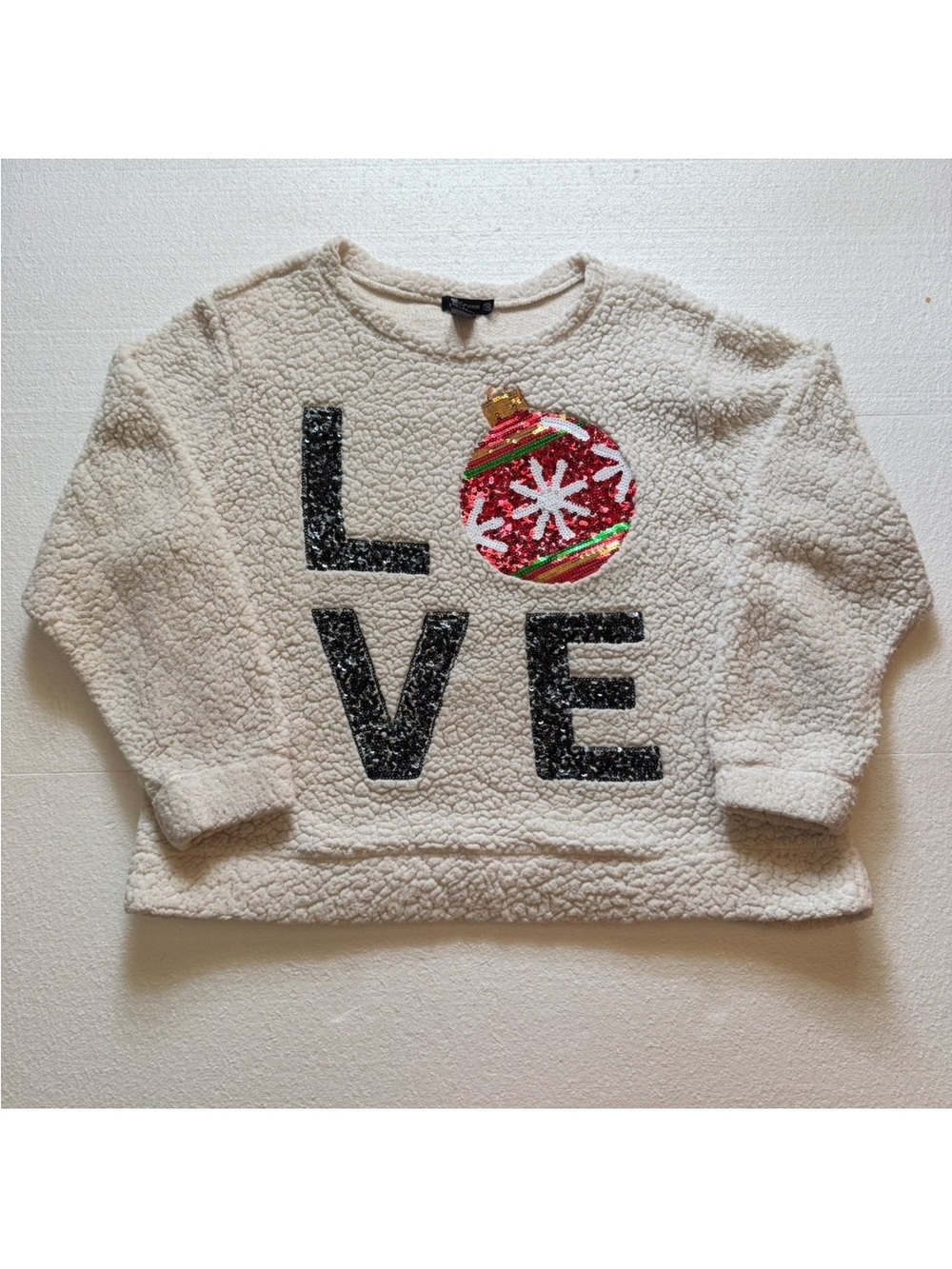 Sherpa Miss Chievous "LOVE" Christmas Sweater Women's 3XL